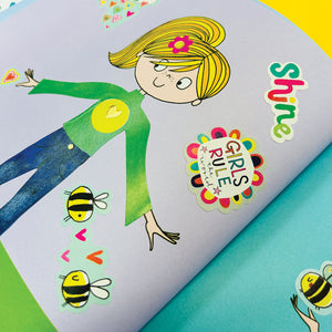 Rachel Ellen - Libro de colorear y actividades de la escena de pegatinas Grl Pwr