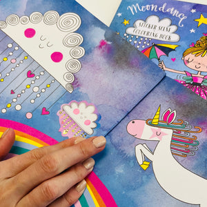 Rachel Ellen - Moondance Escenario de pegatinas para colorear y libro de actividades