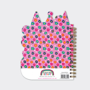 Rachel Ellen - Cuaderno de tapa dura en forma de gato Purr-fect