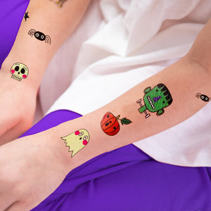 Rachel Ellen - Tatuajes temporales infantiles de Halloween espeluznantes