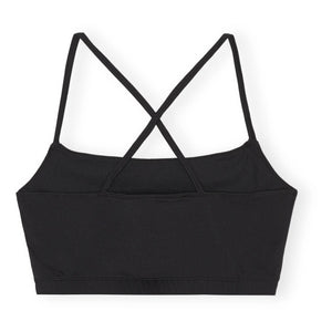 Ganni - Sujetador deportivo activo de material reciclado | Negro