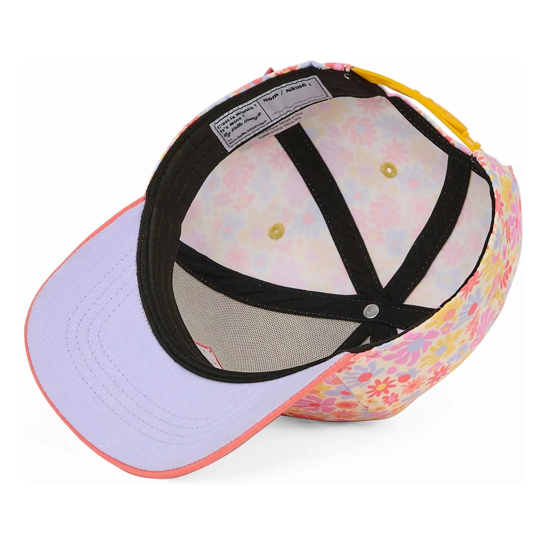Hello Hossy - Gorra con visera curvada Retro Flowers | Rosa
