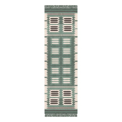 Layered - Alfombra de lana Röllakan Hilma | Verde