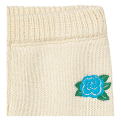 Tinycottons - Pantalón de Malla de Rosas | Crudo