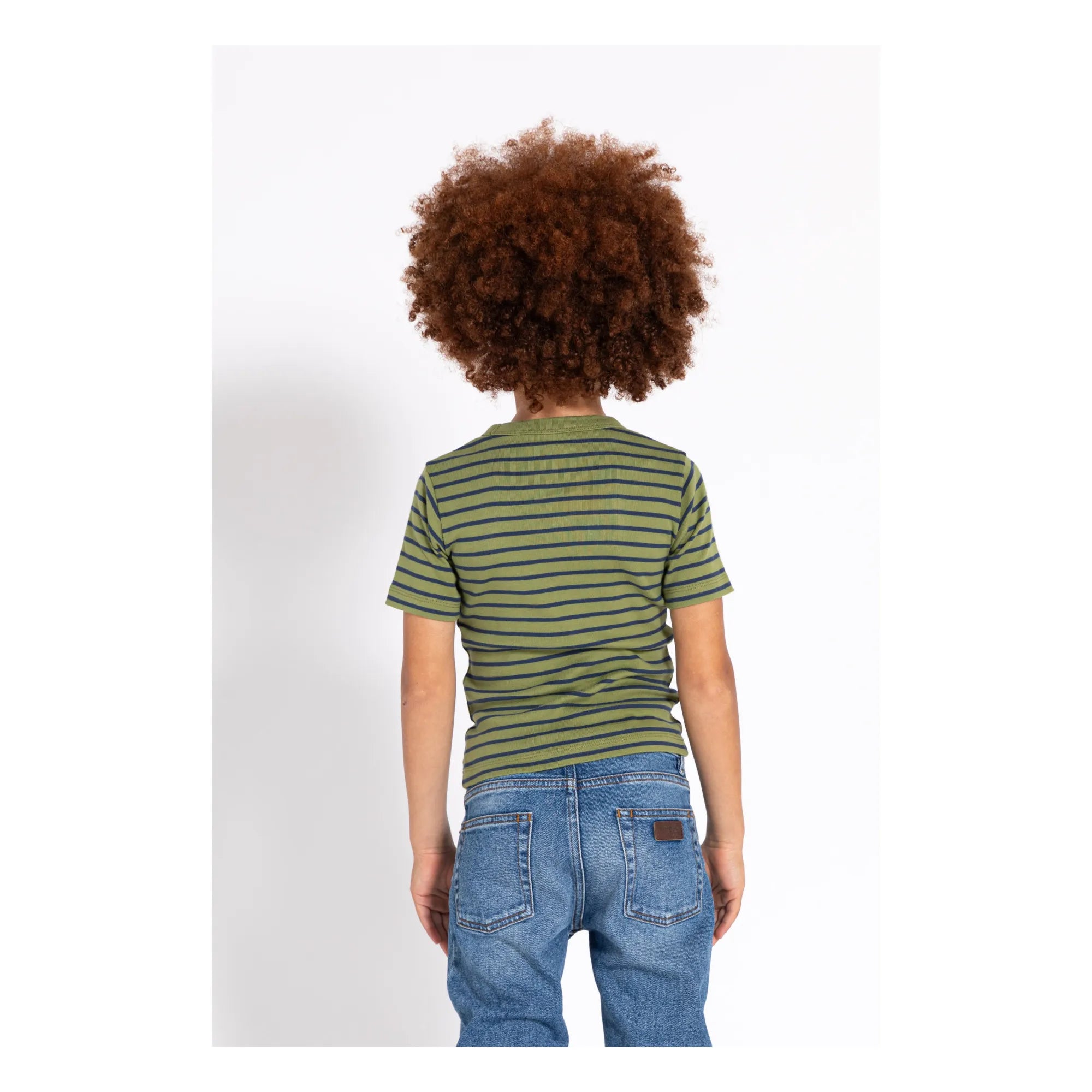 Finger in the nose - Camiseta a rayas | Verde