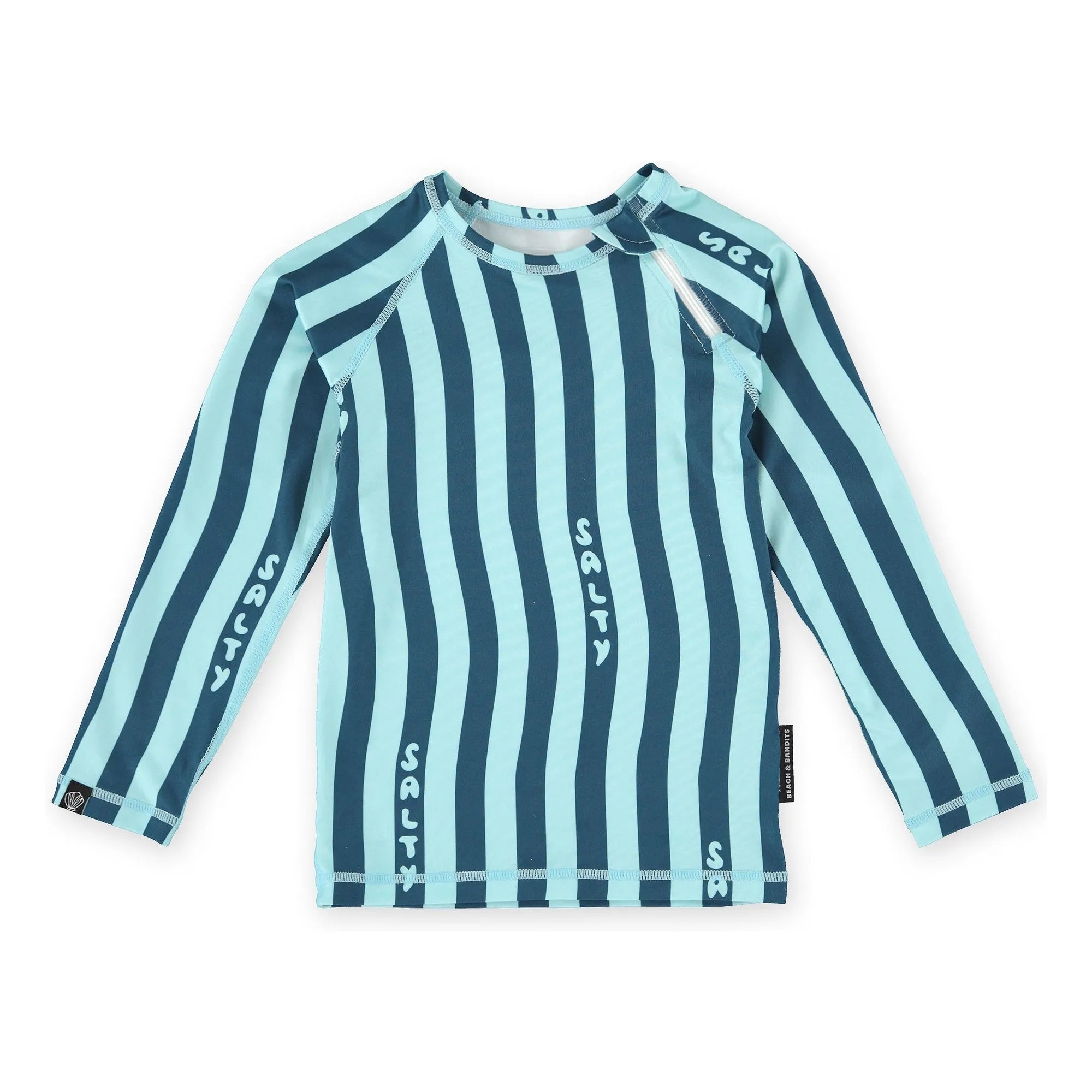 Beach & Bandits - Camiseta Anti-UV Salty Stripes Fibras recicladas | Azul marino