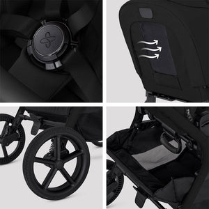 Silver Cross Breez Stroller - Onyx-Strollers-Onyx- | Natural Baby Shower