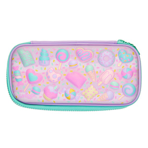 Smiggle - Estuche rígido 3D Wondrous con diseño de helado en relieve, color rosa