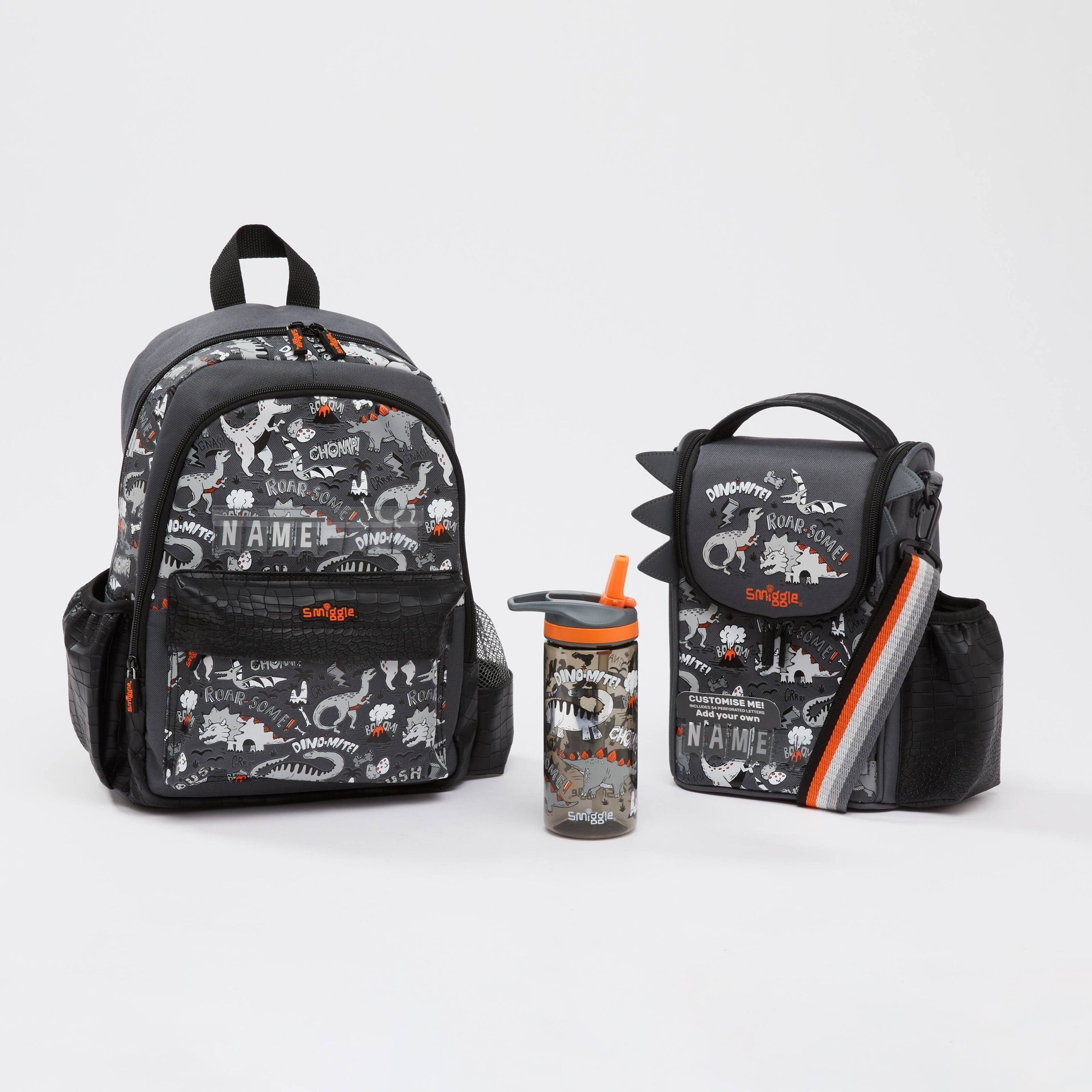 Smiggle - Set de mochila Animalia Junior con etiqueta de nombre