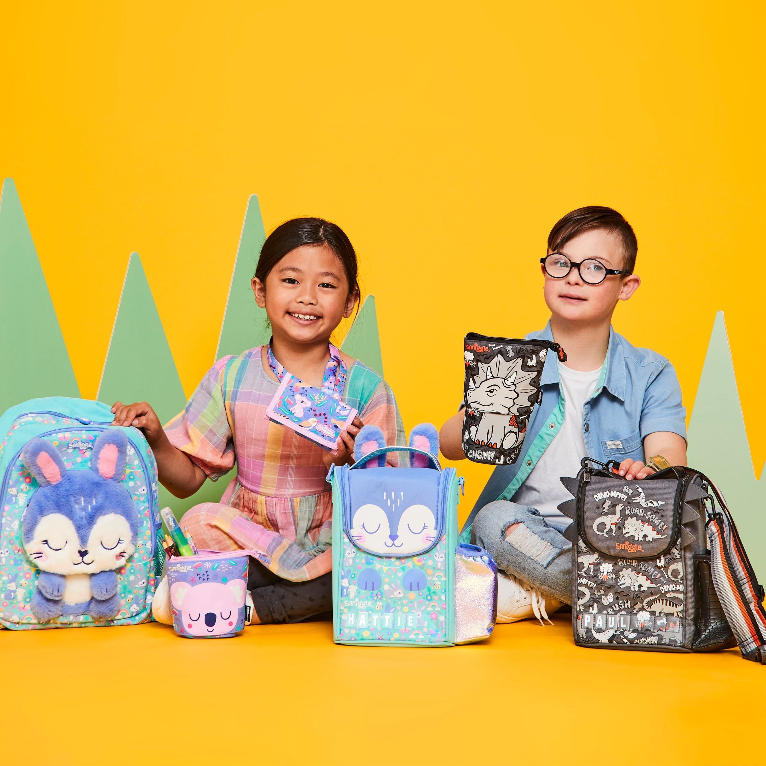 Smiggle - Colección de mochilas y estuches Animalia Junior