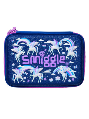 Smiggle - Estuche rígido de unicornio de doble piso