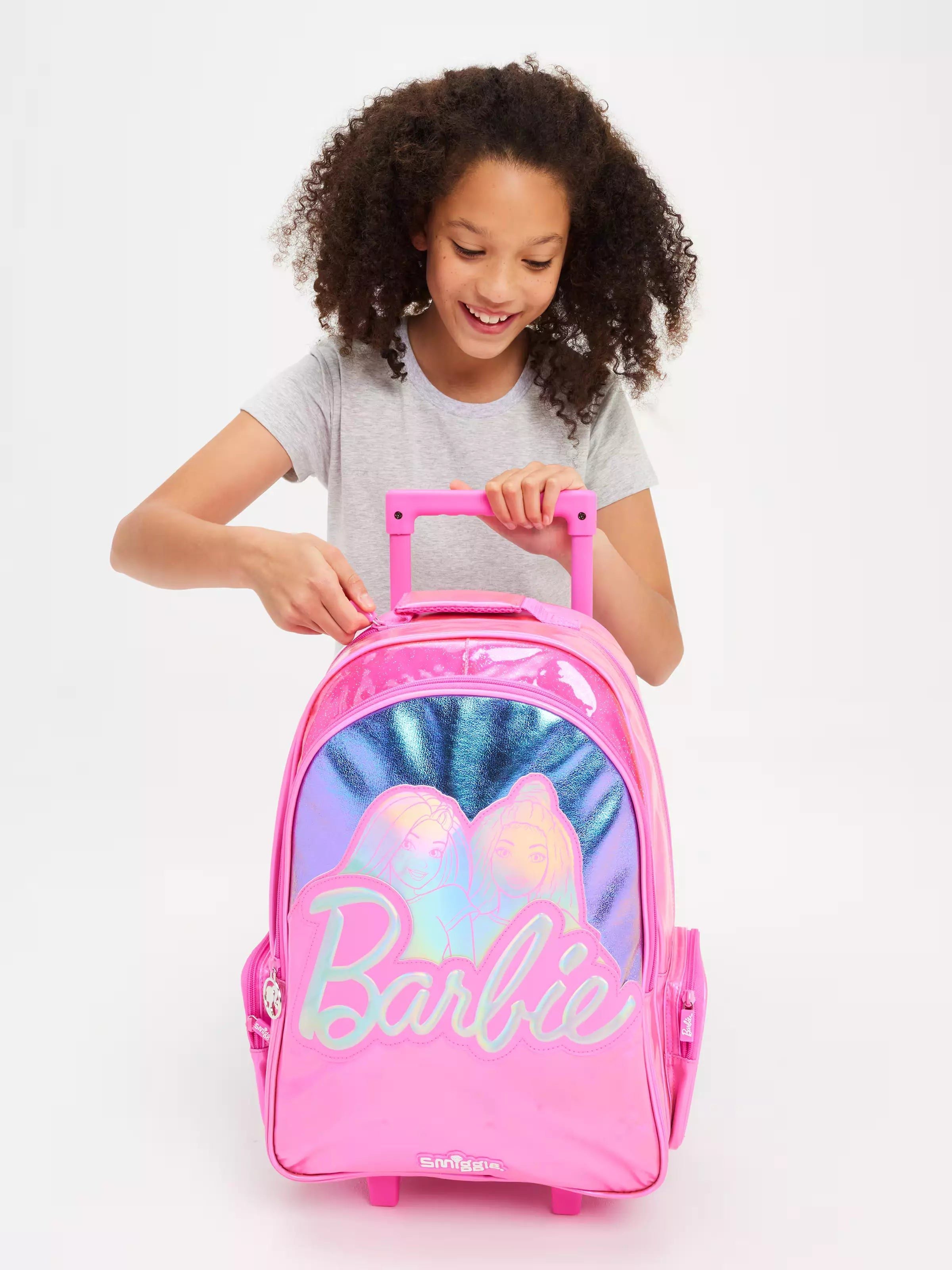 Smiggle - Barbie Maleta con Ruedas y Luces