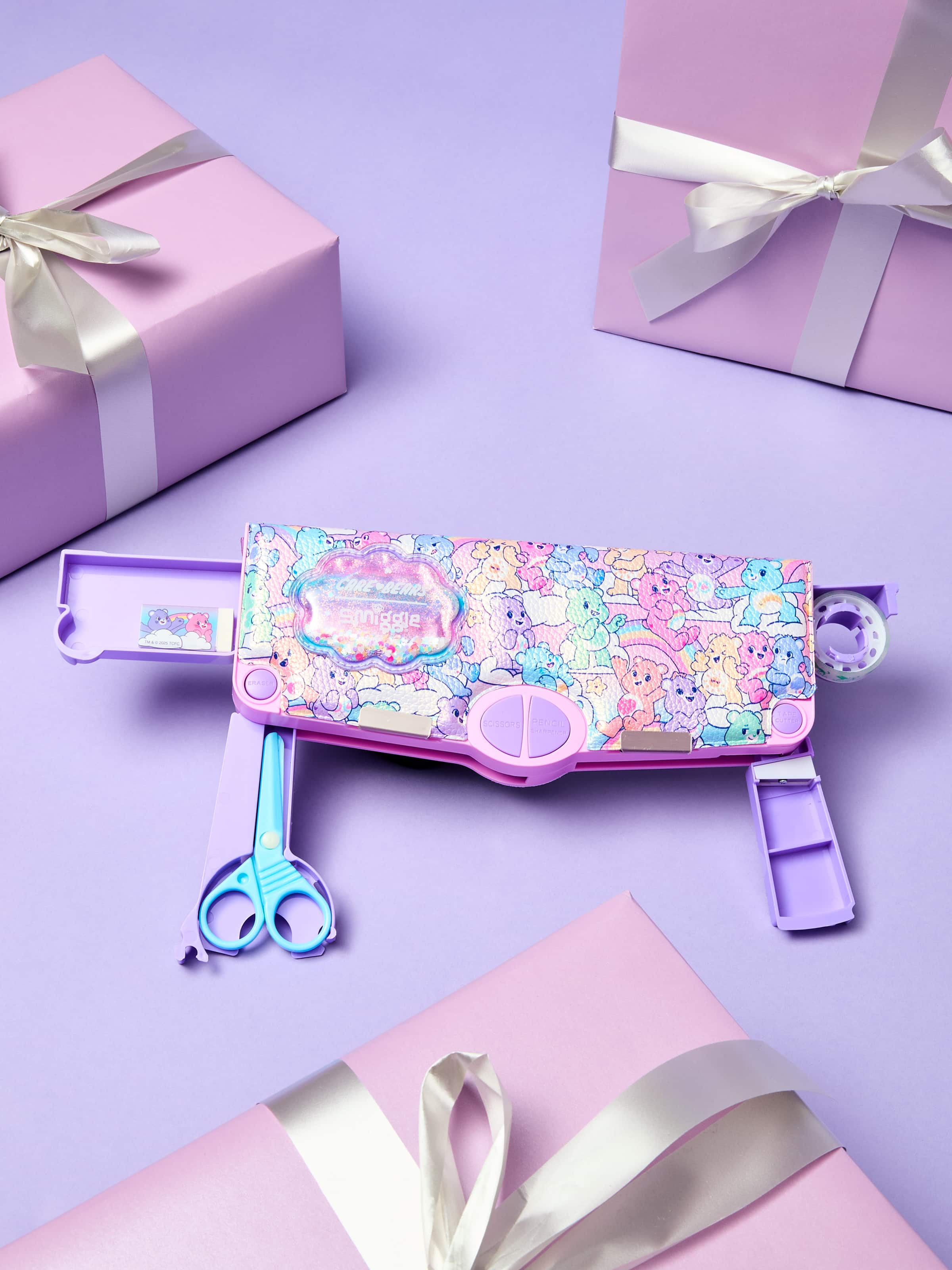 Estuche para lápices automático Smiggle Bears Popout y set de papelería