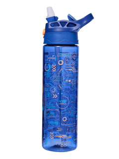Smiggle - Botella de Agua sin BPA con Pajita de 650 ml Beta