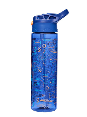 Smiggle - Botella de Agua sin BPA con Pajita de 650 ml Beta