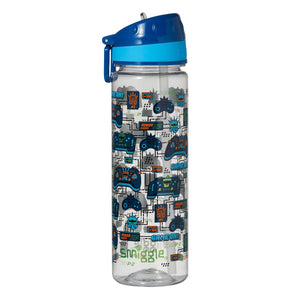 Smiggle - Better Together 650ML Botella de agua con pajita sin BPA