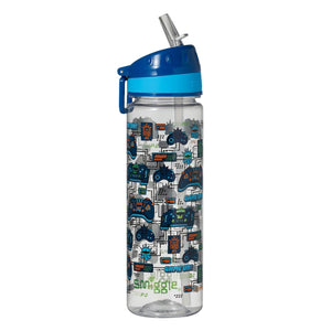 Smiggle - Better Together 650ML Botella de agua con pajita sin BPA