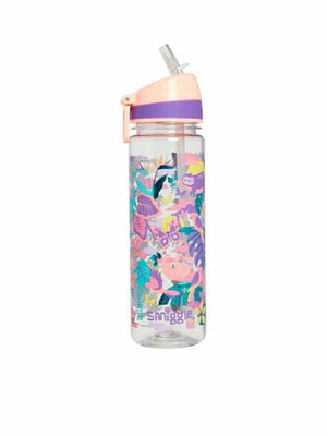Smiggle - Botella de agua con pajita de 650 ml sin BPA
