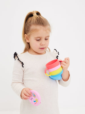 Smiggle - Vaso de silicona Big Dream para aperitivos