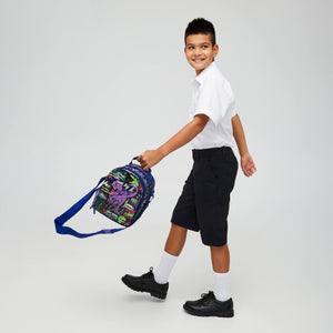 Smiggle - Bolsa de almuerzo doble con correa Bright Side