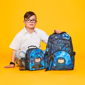 Smiggle - Bolsa de almuerzo doble con correa Bright Side