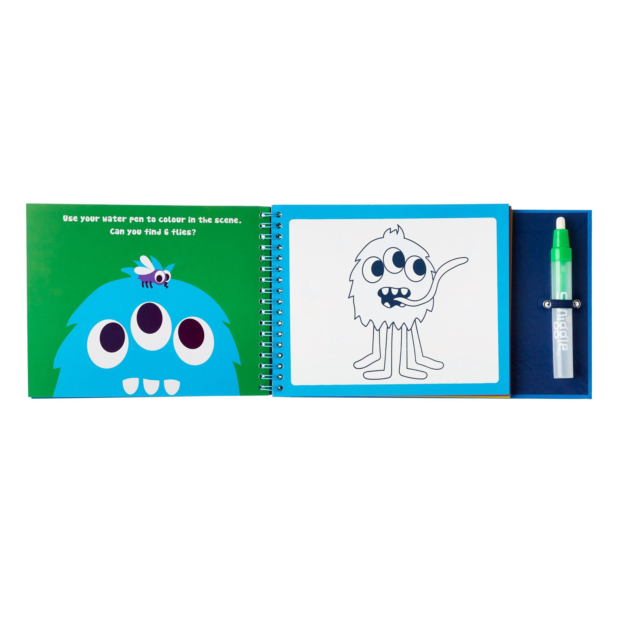 Smiggle - Libro de actividades de pintura acuática mágica azul