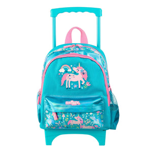 Smiggle - Mochila pequeña Unicornio con ruedas