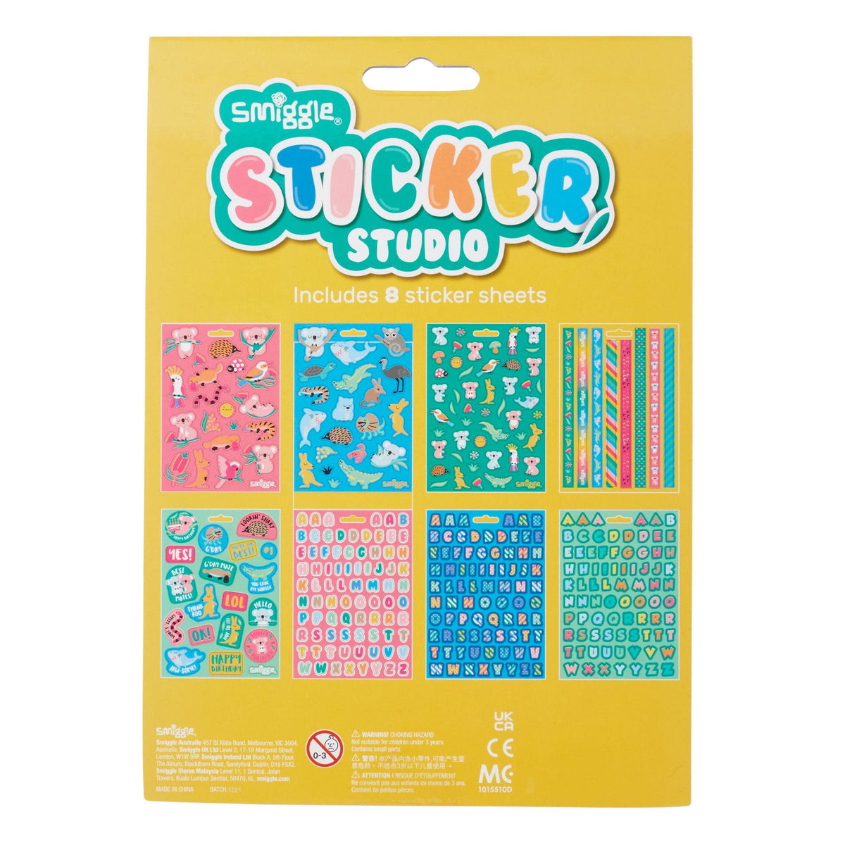 Smiggle - Libro de estudio de pegatinas