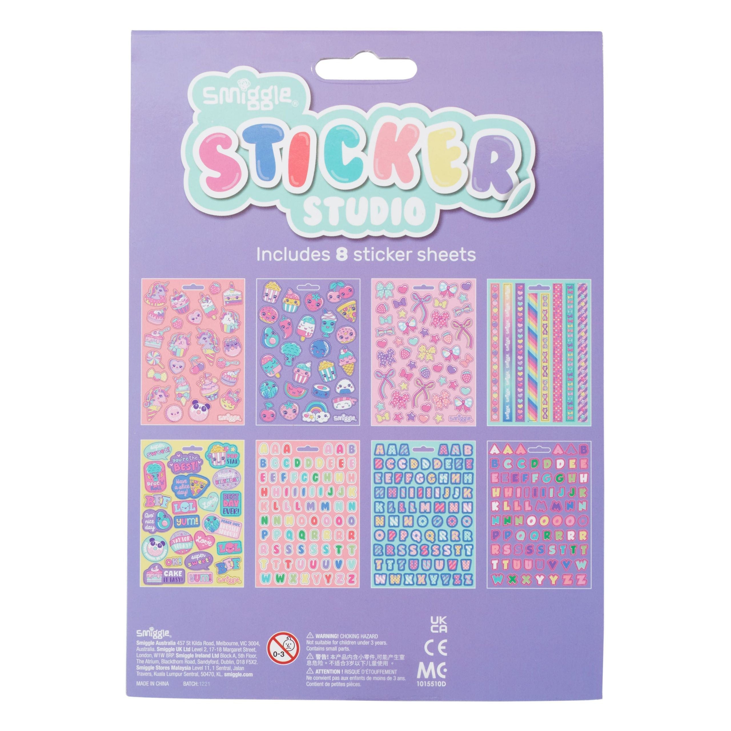 Smiggle - Libro de estudio de pegatinas
