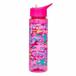 Smiggle - Botella de agua Dash sin BPA de 750 ml con pajita