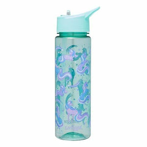 Smiggle - Botella de agua Dash sin BPA de 750 ml con pajita
