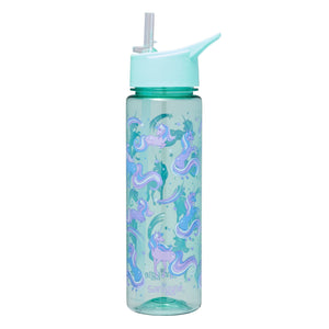 Smiggle - Botella de agua Dash sin BPA de 750 ml con pajita