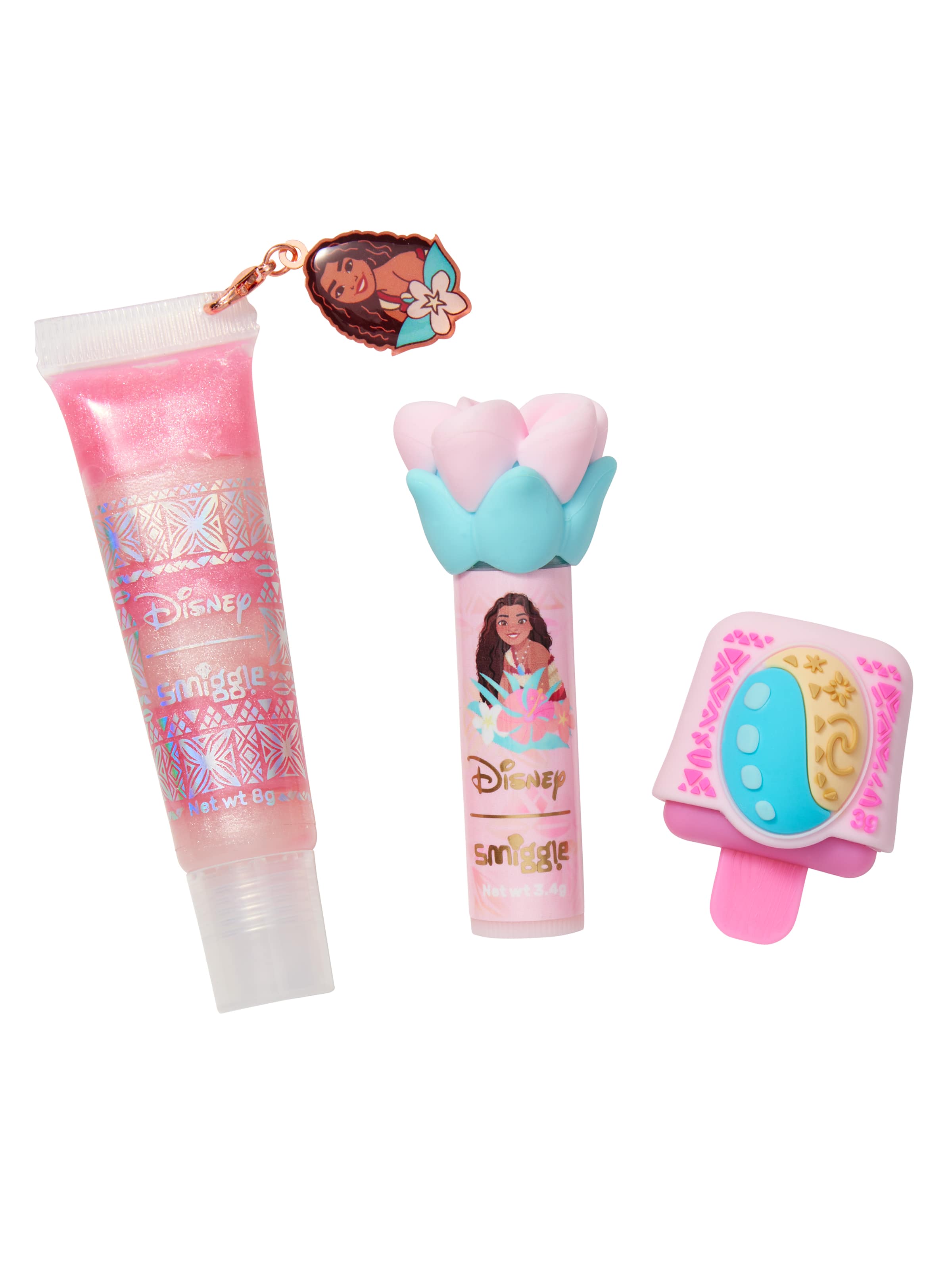 Smiggle - Disney Moana - Set de Regalo para el Cuidado de los Labios Infantil