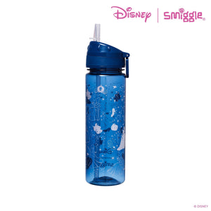 Smiggle - Botella de agua de 650 ml sin BPA con pajita de princesas Disney