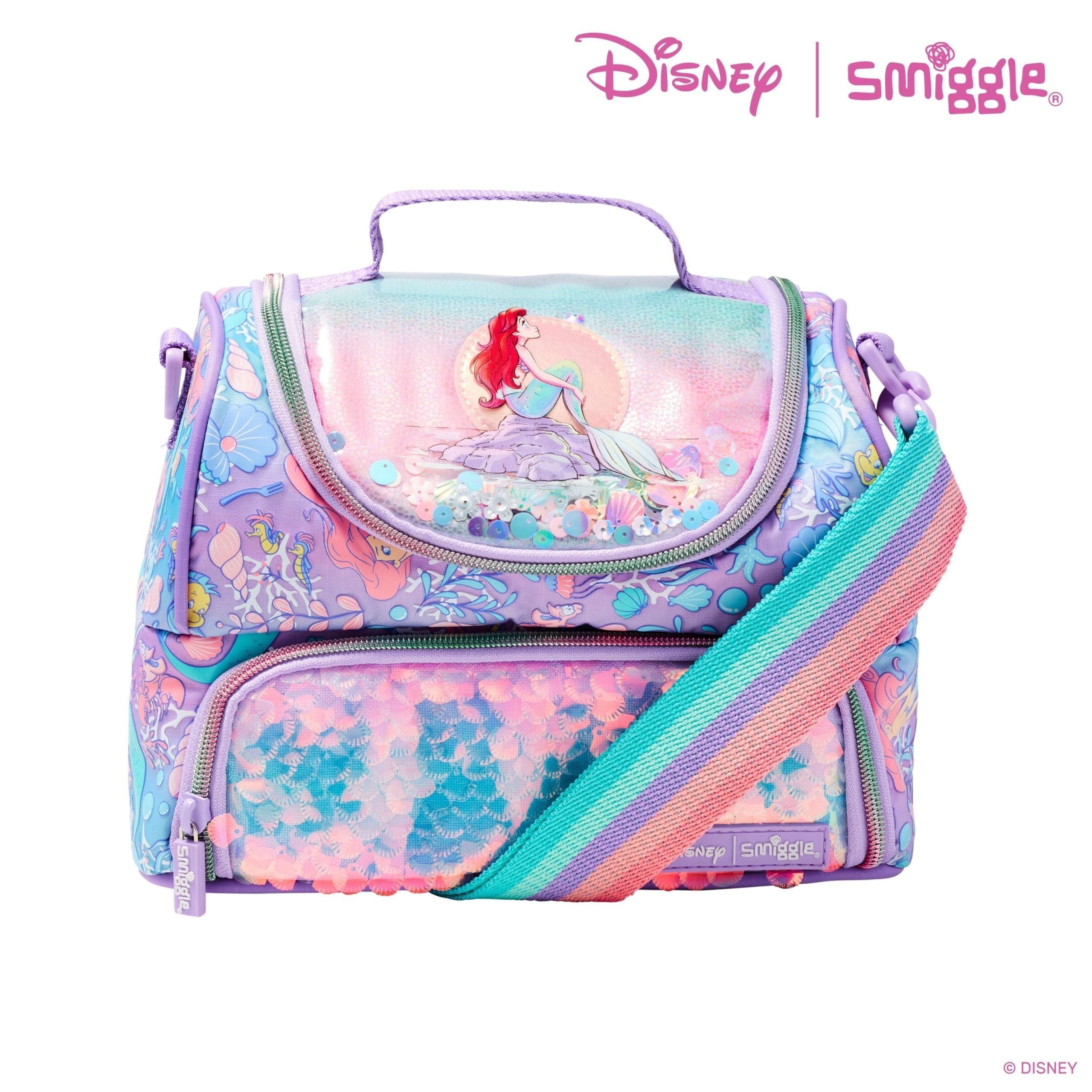 Smiggle - Disney Princess Fiambrera de Doble Piso con Correa