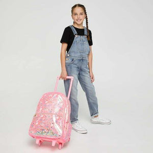 Smiggle - Mochila de viaje con ruedas, Fiesta