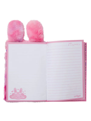 Smiggle - Cuaderno y diario de felpa fluffy A5
