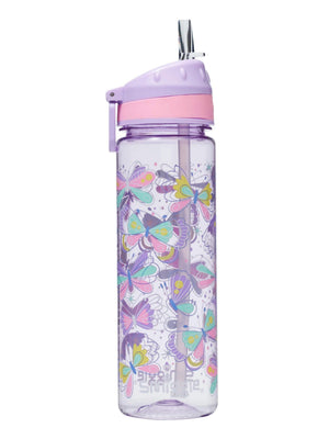 Smiggle - Botella de agua con pajita sin BPA Flutter de 650 ml