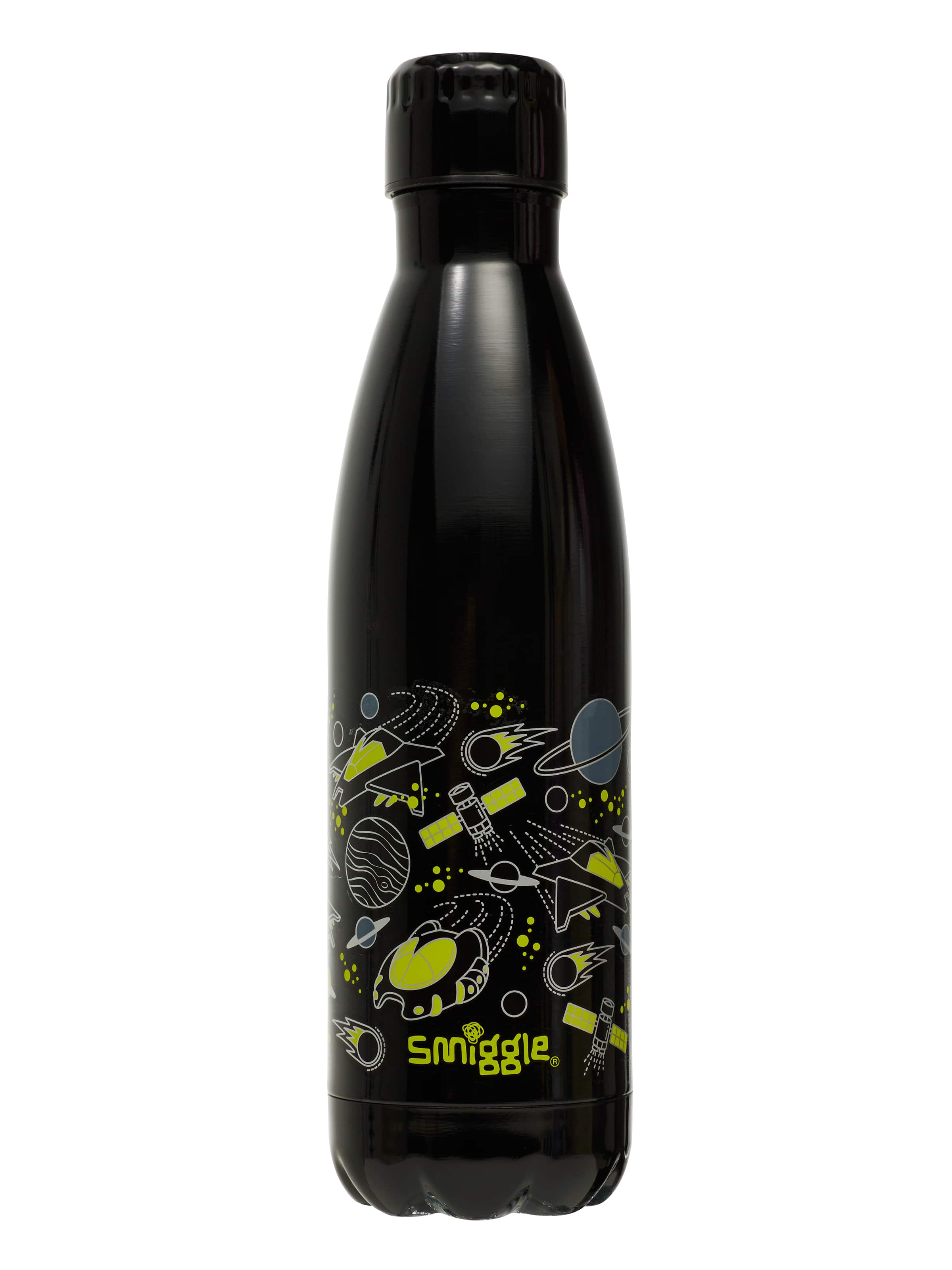 Smiggle - Botella de acero de 500 ml Fly High con tapa