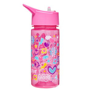 Smiggle - Giggle Vaso de 450 ml con pajita y cierre automático