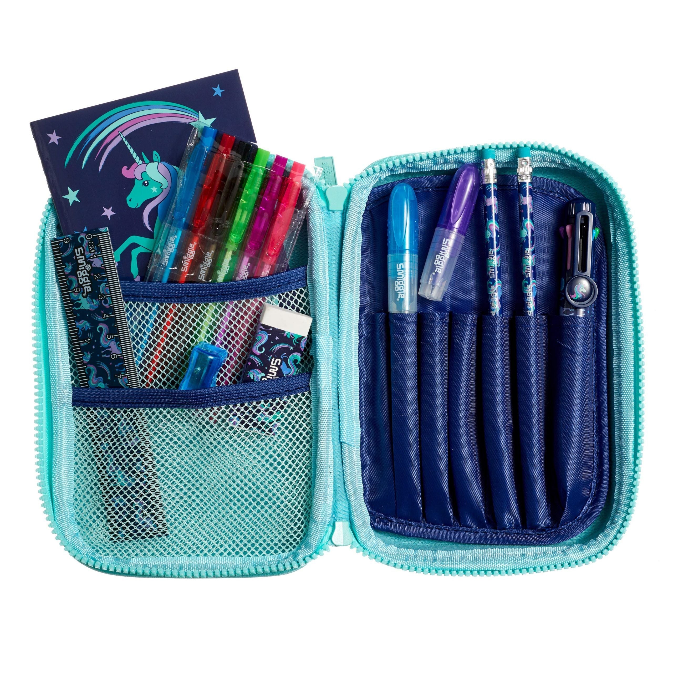 Smiggle - Set de papelería de tapa dura Unicornio Buenas Vibras