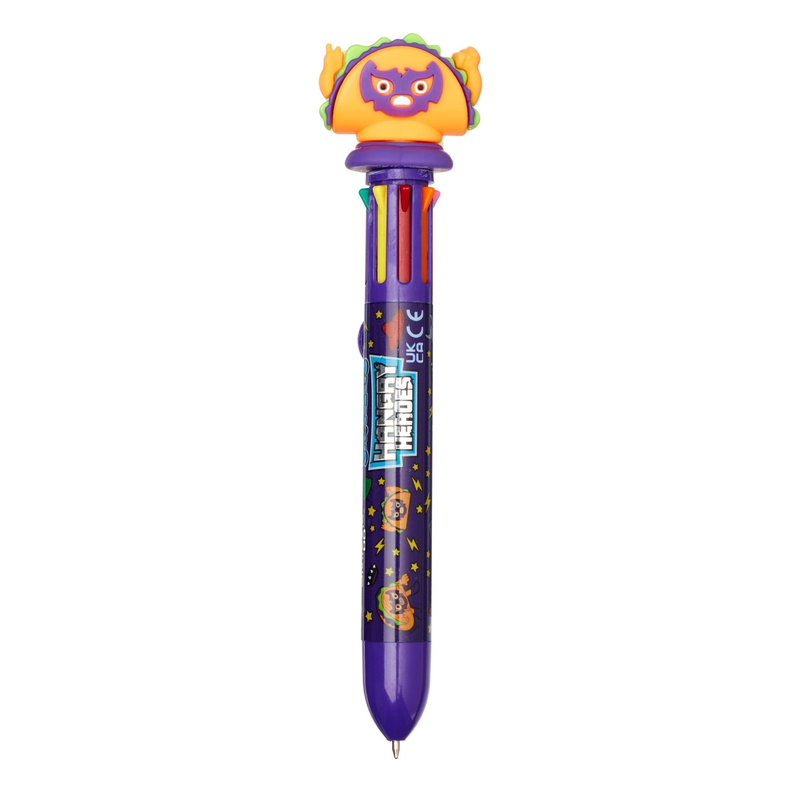 Smiggle - Bolígrafos de arcoíris de 8 colores Hangry Heroes