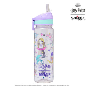 Smiggle - Harry Potter 650ML Botella de agua con pajita sin BPA