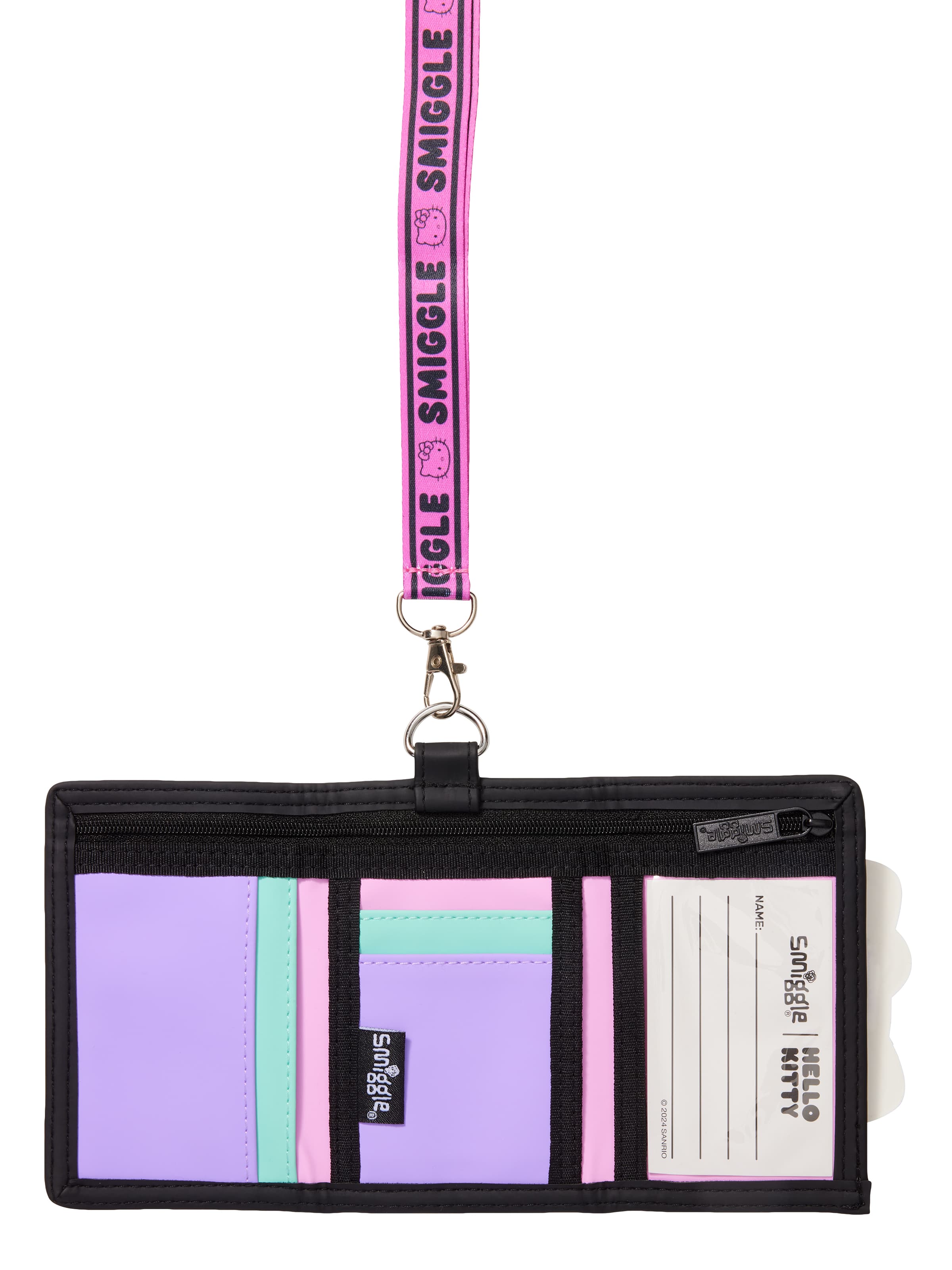 Smiggle - Cartera infantil con cordón para el cuello de Hello Kitty