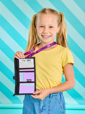 Smiggle - Cartera infantil con cordón para el cuello de Hello Kitty