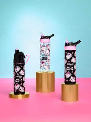 Smiggle - Botella de acero de 500 ml con pulverizador Hello Kitty