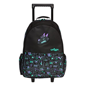 Smiggle - Mochila con ruedas y luz Hey There para la escuela y viajes
