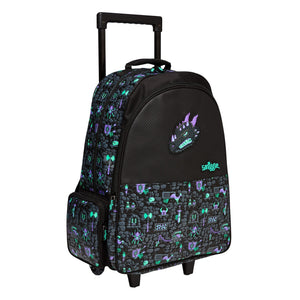 Smiggle - Mochila con ruedas y luz Hey There para la escuela y viajes