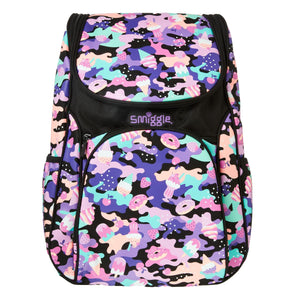 Mochila Smiggle - Hide Access negra y morada