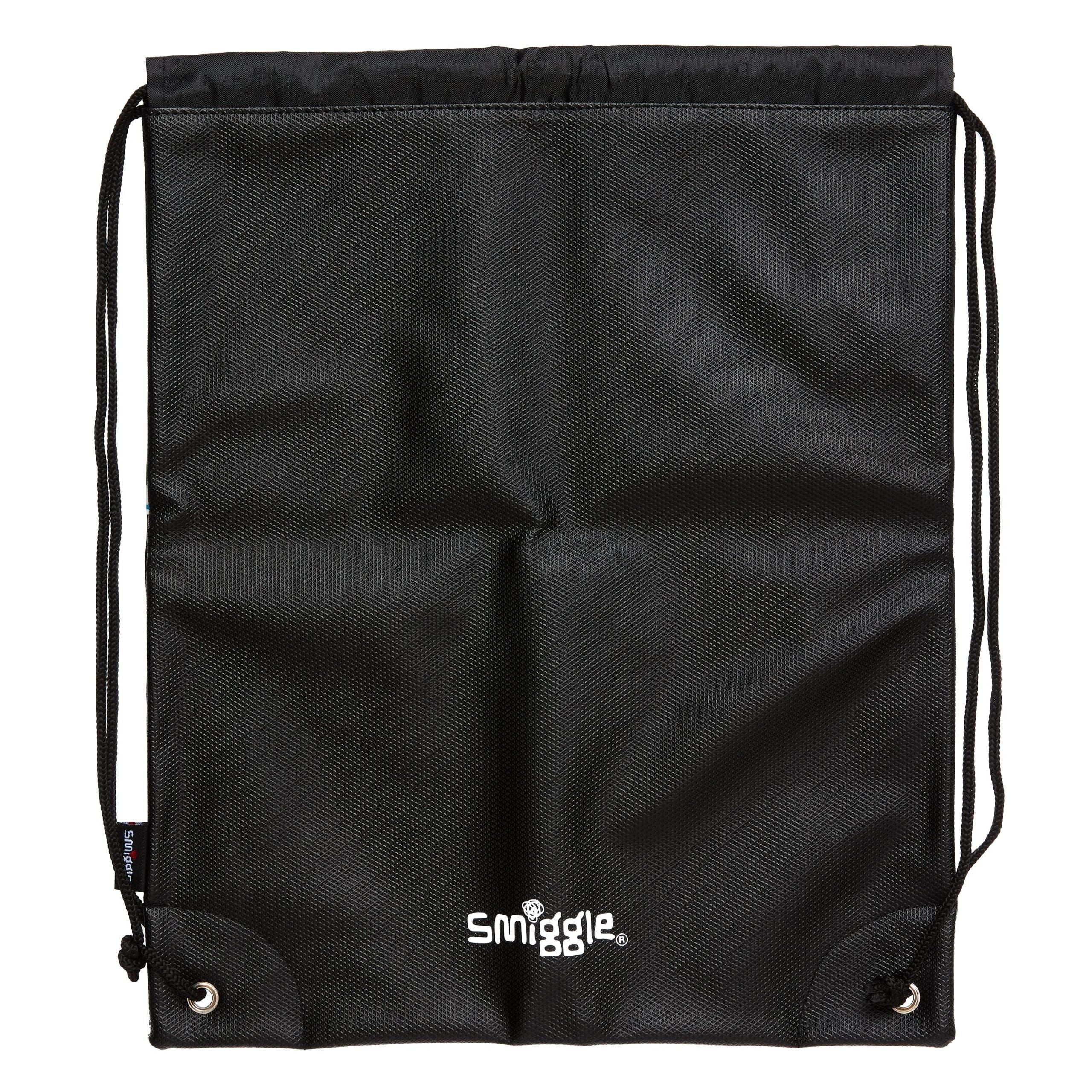 Smiggle - Bolsa con cordón oculto negra